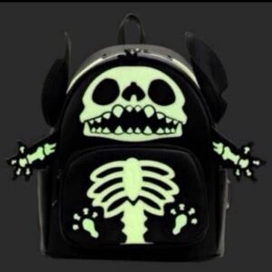 Disney SDCC 2022 exclusive glowing skeleton stitch Loungefly mini backpack NWT